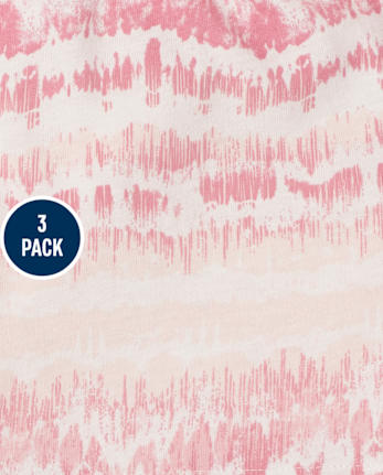 Paquete de 3 pantalones cortos estampados para niñas