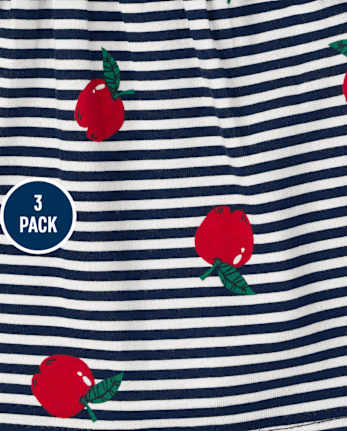 Lot de 3 hauts Apple pour petites filles