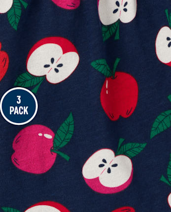 Lot de 3 hauts Apple pour petites filles