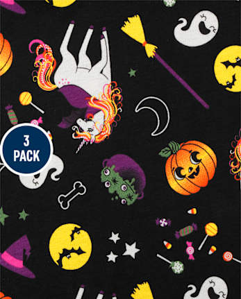 Paquete de 3 vestidos de patinadora navideña para niñas pequeñas