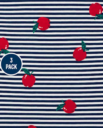 Lot de 3 paires Apple High Low Top pour filles