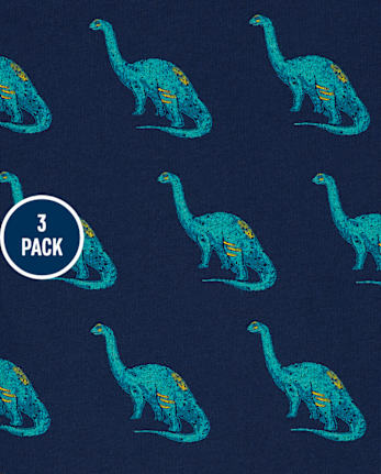 Toddler Boys Print 2 in 1 Top 3-Pack