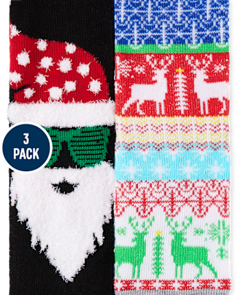 Lot de 3 paires de chaussettes assorties unisexes pour tout-petits