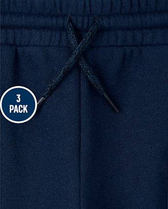 Kids Fleece Jogger Pants 3-Pack