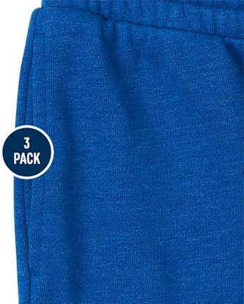 Kids Fleece Jogger Pants 3-Pack
