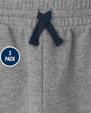 Kids Fleece Jogger Pants 3-Pack