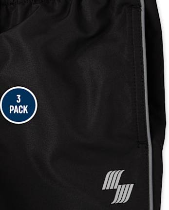 Boys Wind Pants 3-Pack