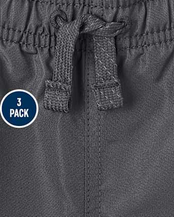 Boys Wind Pants 3-Pack