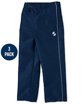 Boys Wind Pants 3-Pack