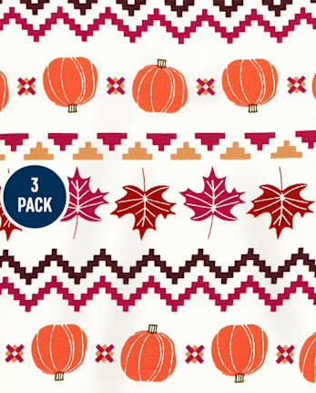 Girls Print Leggings 3-Pack