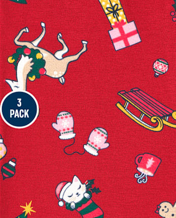 Girls Holiday Leggings 3-Pack