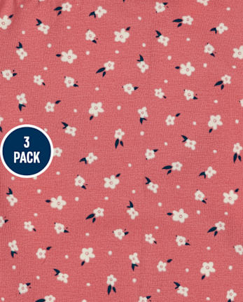 Girls Print Leggings 3-Pack