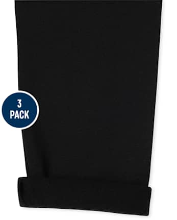 Girls Fleece Lined Leggings 3-Pack