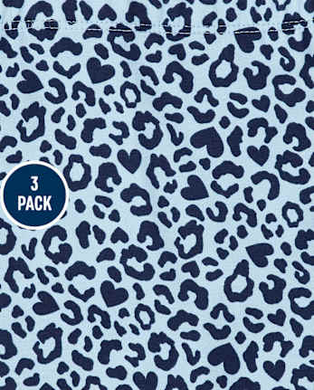 Pack de 3 calzas de leopardo para niñas