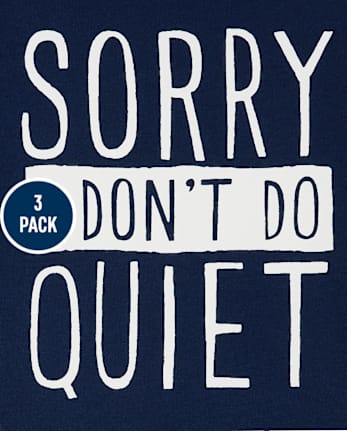 Baby And Toddler Boys Sassy Graphic Tee 3-Pack