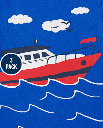 Toddler Boys Vehicle Graphic Tee 3-Pack