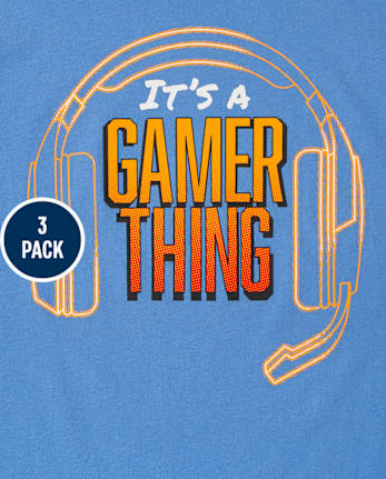 Boys Gamer Graphic Tee 3-Pack