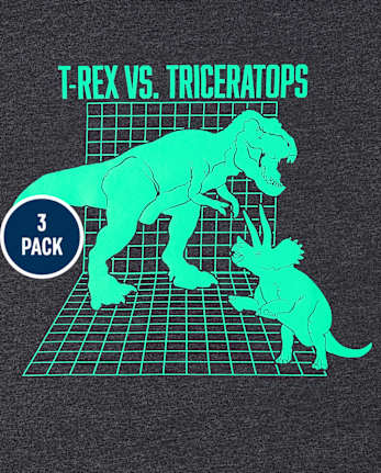 Boys Dino Graphic Tee 3-Pack