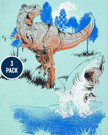 Boys Animal Graphic Tee 3-Pack