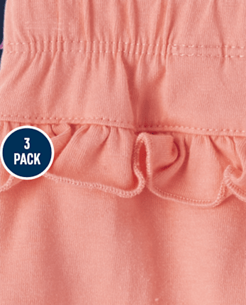 Lot de 3 pantalons à volants licorne pour bébé fille