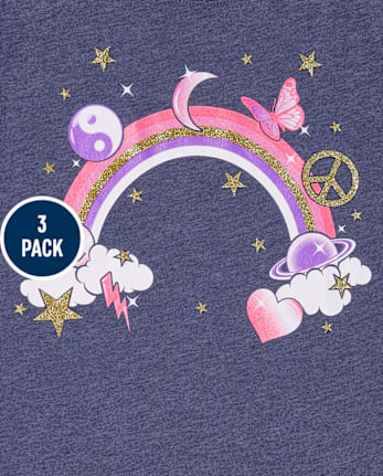 Girls Animal Graphic Tee 3-Pack