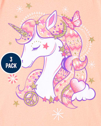 Girls Animal Graphic Tee 3-Pack