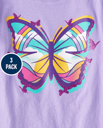 Girls Icon Graphic Tee 3-Pack