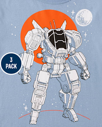 Boys Space Graphic Tee 3-Pack