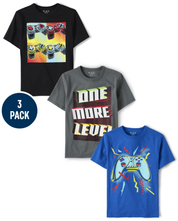 Boys Gaming Graphic Tee 3-Pack