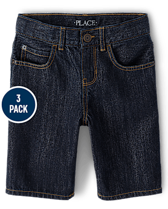 Pack de 3 pantalones cortos vaqueros para niño