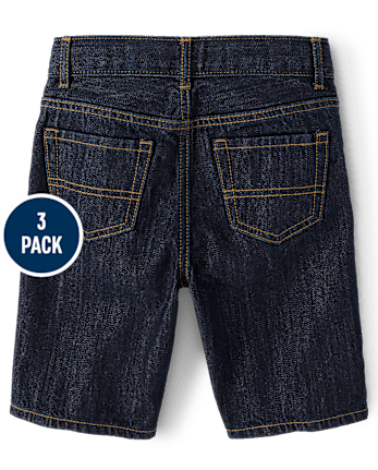Pack de 3 pantalones cortos vaqueros para niño