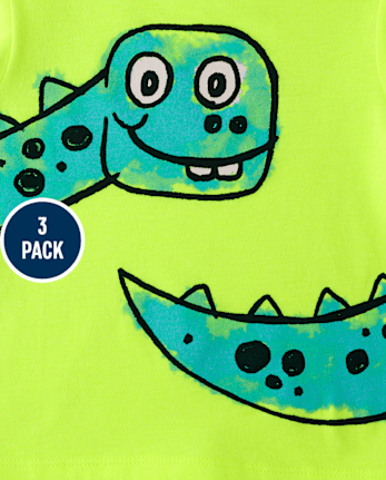 Baby And Toddler Boys Dino Graphic Tee 3-Pack