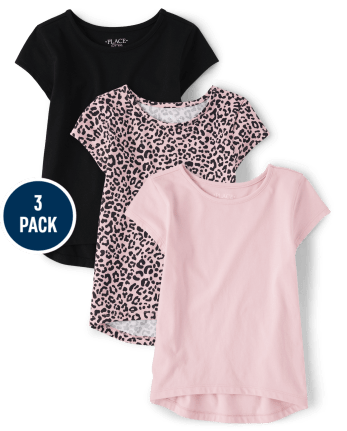 Girls leopard print shirt clearance
