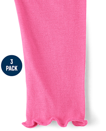 Toddler Girls Rainbow Tie Front Tops 3-Pack