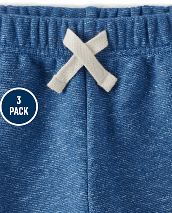 Baby And Toddler Boys Fleece Jogger Pants 3-Pack