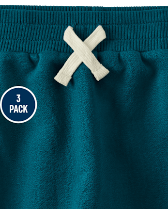 Baby And Toddler Boys Fleece Jogger Pants 3-Pack