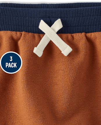 Baby And Toddler Boys Fleece Jogger Pants 3-Pack