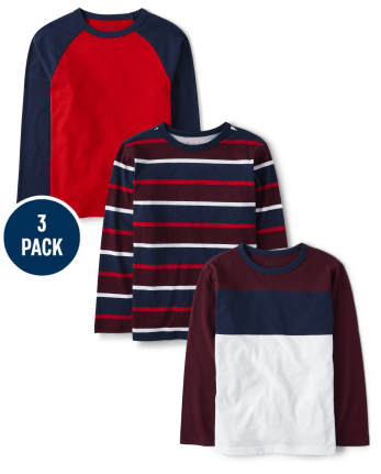 Boys Colorblock Top 3-Pack