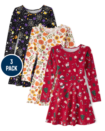 Christmas print skater dress store