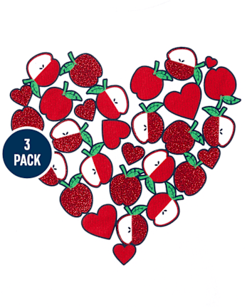 Lot de 3 t-shirts superposés basiques à imprimé pour fille