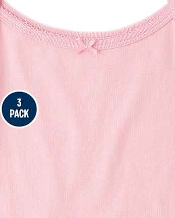 Girls Picot-Trim Cami 3-Pack