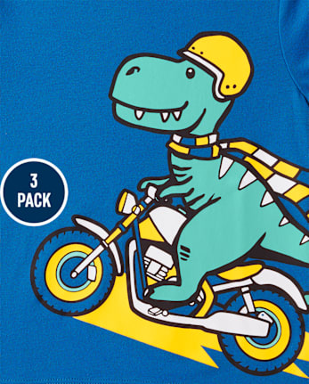 Baby And Toddler Boys Vehicle Graphic Tee 3-Pack