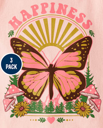 Girls Kindness Graphic Tee 3-Pack