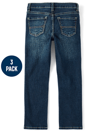 Lot de 3 jeans droits pour garçon