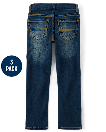 Lot de 3 jeans droits pour garçon
