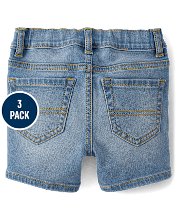 Baby And Toddler Boys Denim Shorts 3-Pack