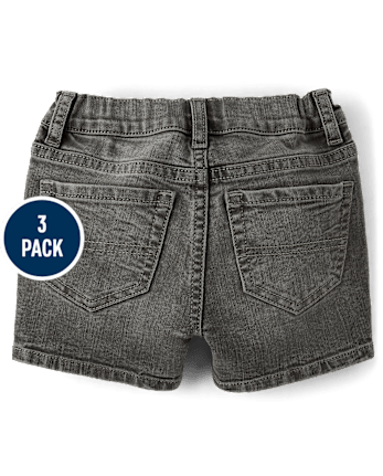 Baby And Toddler Boys Denim Shorts 3-Pack