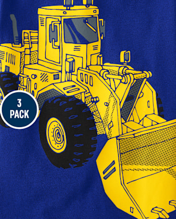 Baby And Toddler Boys Vehicle Graphic Tee 3-Pack