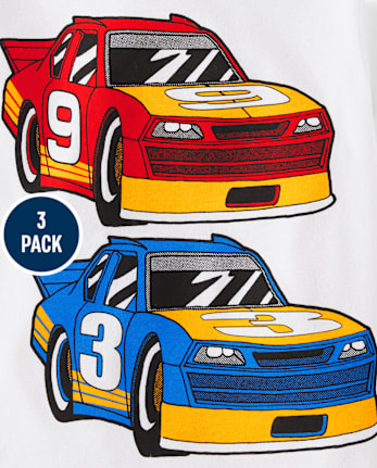 Baby And Toddler Boys Vehicle Graphic Tee 3-Pack