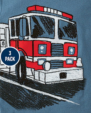 Baby And Toddler Boys Vehicle Graphic Tee 3-Pack